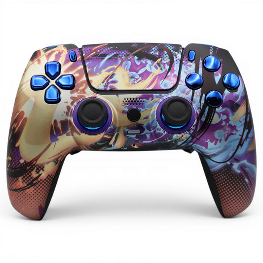 Mixed Colors Custom PS5 Scuf Controller Schweiz – Kein Stick-Drift dank TMR-Sticks, Back Paddles & Smart Triggers | SwissAimController