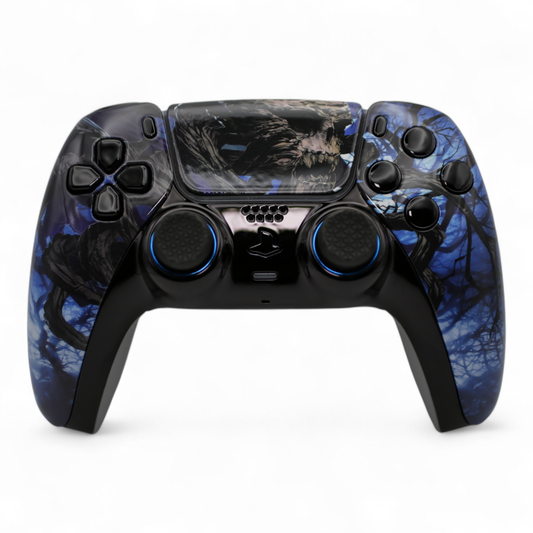 Monster Beast Custom PS5 Pro Scuf Controller TMR UV-reaktiv leuchtend mit Back Paddles – SwissAimController