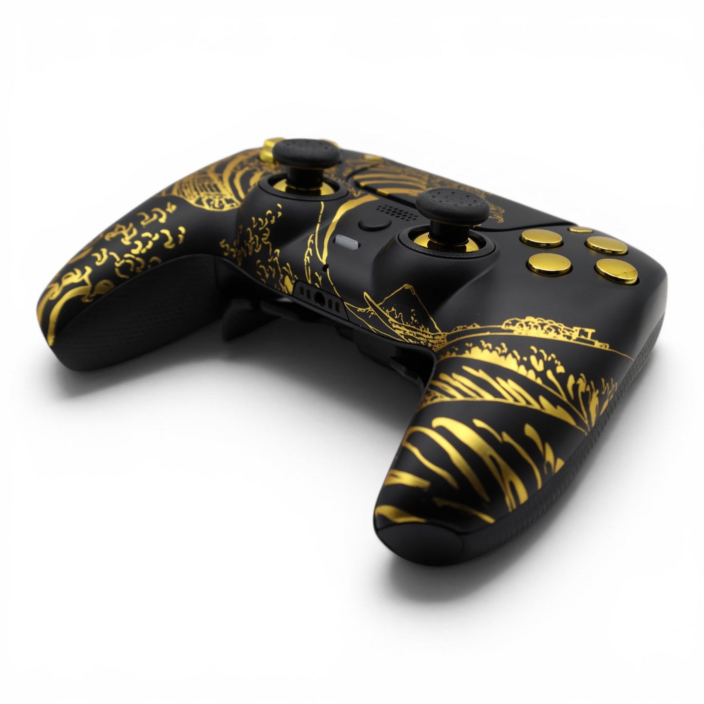 Black Wukong PS5 Scuf Controller Rückseite mit Back Paddles – SwissAimController Schweiz