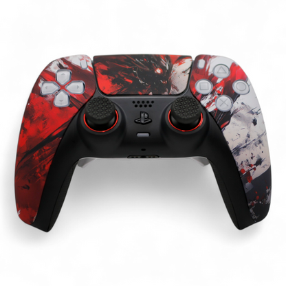 Crimson Beast PS5 Pro Controller – Custom PS5 Controller mit TMR Anti-Stick-Drift Joysticks, Frontansicht