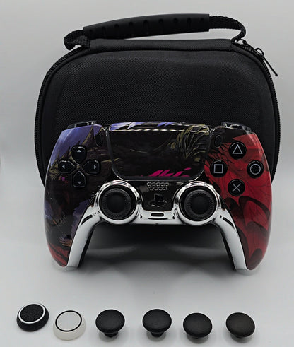 Dragon PS5 Pro Controller – Custom PS5 Controller mit TMR Anti-Stick-Drift Joysticks, Frontansicht