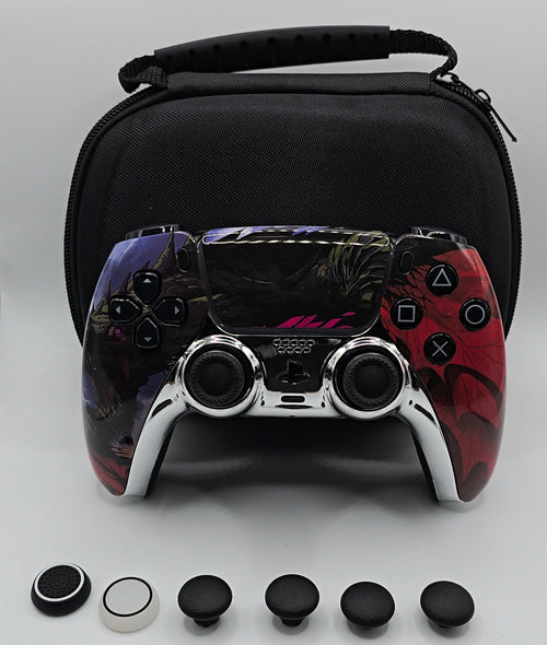 Dragon PS5 Pro Controller – Custom PS5 Controller mit TMR Anti-Stick-Drift Joysticks, Frontansicht