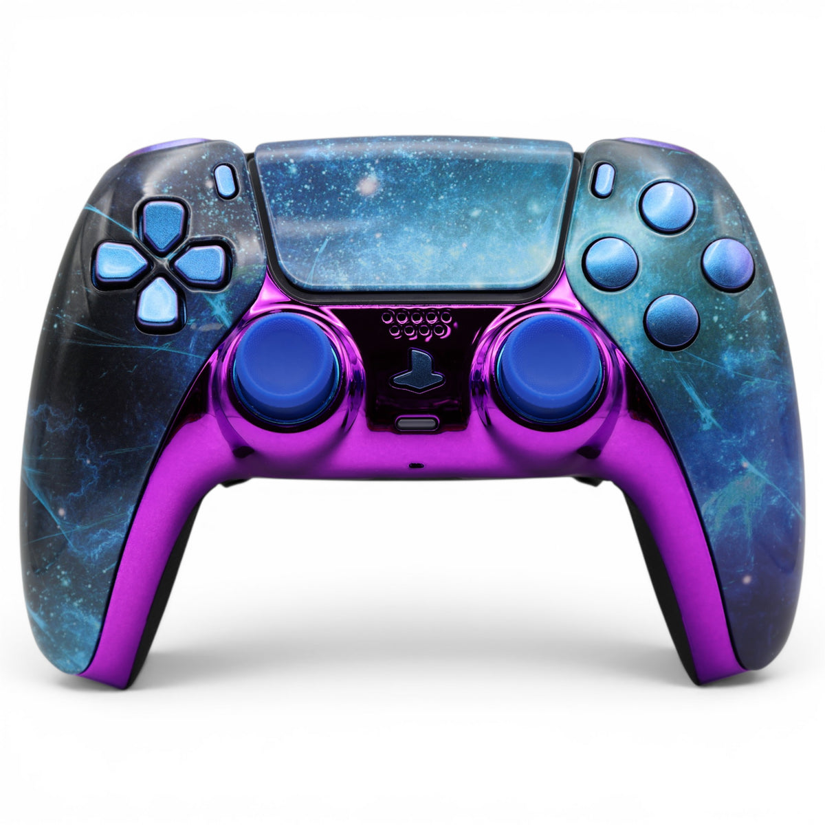 Galaxy PS5 Pro Controller – Custom PS5 Controller mit TMR Anti-Stick-Drift Joysticks, Frontansicht