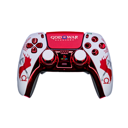 God of War Custom PS5 Pro Scuf Controller TMR mit TMR Joysticks und Back Paddles – SwissAimController