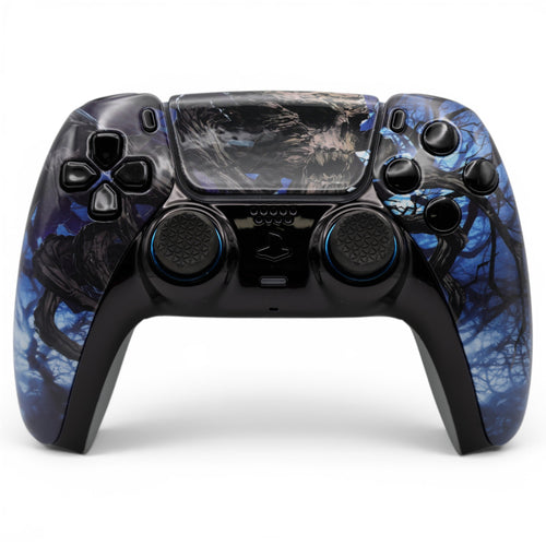 Monster Beast UV PS5 Pro Controller – Custom PS5 Controller mit TMR Anti-Stick-Drift Joysticks, Frontansicht