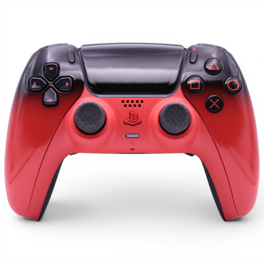Red Custom PS5 Scuf Controller Schweiz – Kein Stick-Drift dank TMR-Sticks, Back Paddles & Smart Triggers | SwissAimController