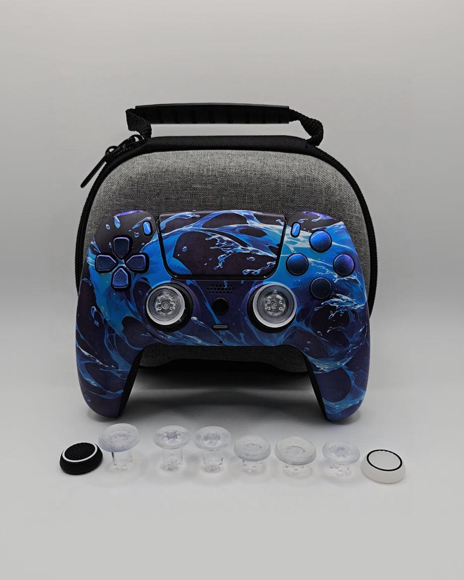Water Custom PS5 Pro Scuf Controller TMR mit Anti-Drift Joysticks und Back Paddles – SwissAimController
