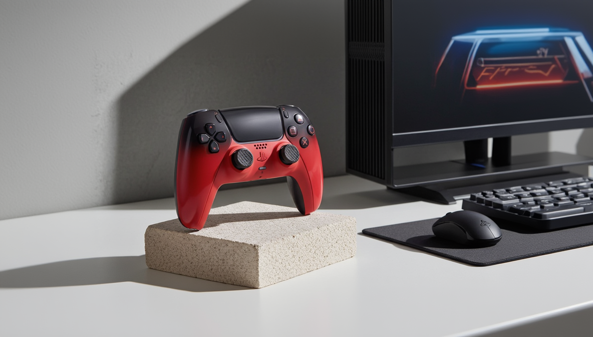 Red PS5 Pro Scuf Controller TMR