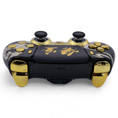 Wukong Gold Leicht PS5 Pro Controller mit TMR-Sticks – Oberseite mit Schultertasten und Triggern