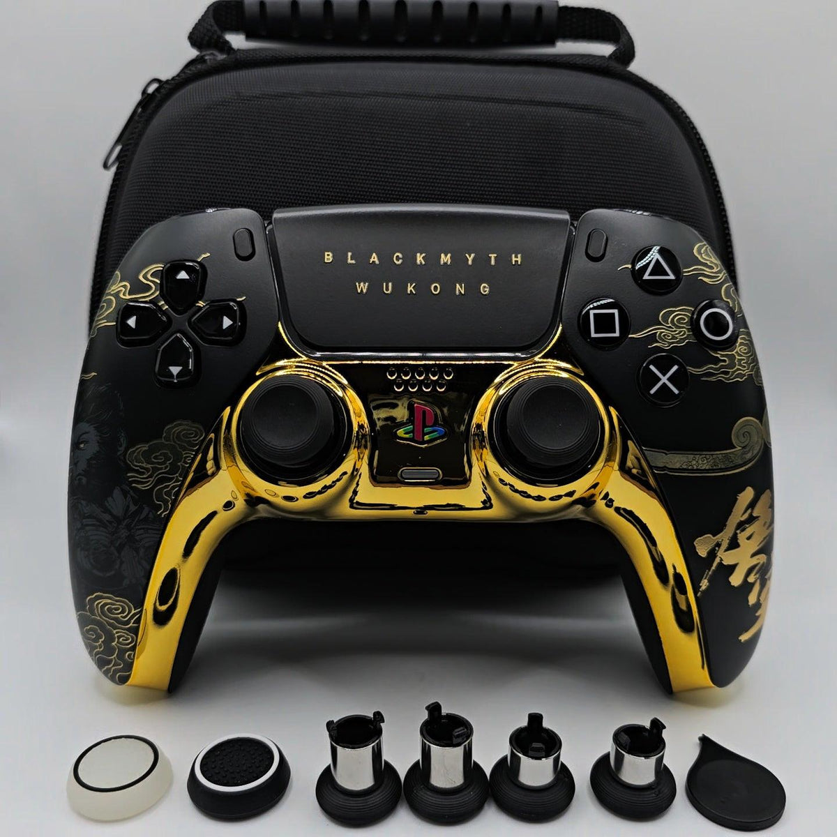 Wukong PS5 Pro Controller – Custom PS5 Controller mit TMR Anti-Stick-Drift Joysticks, Frontansicht