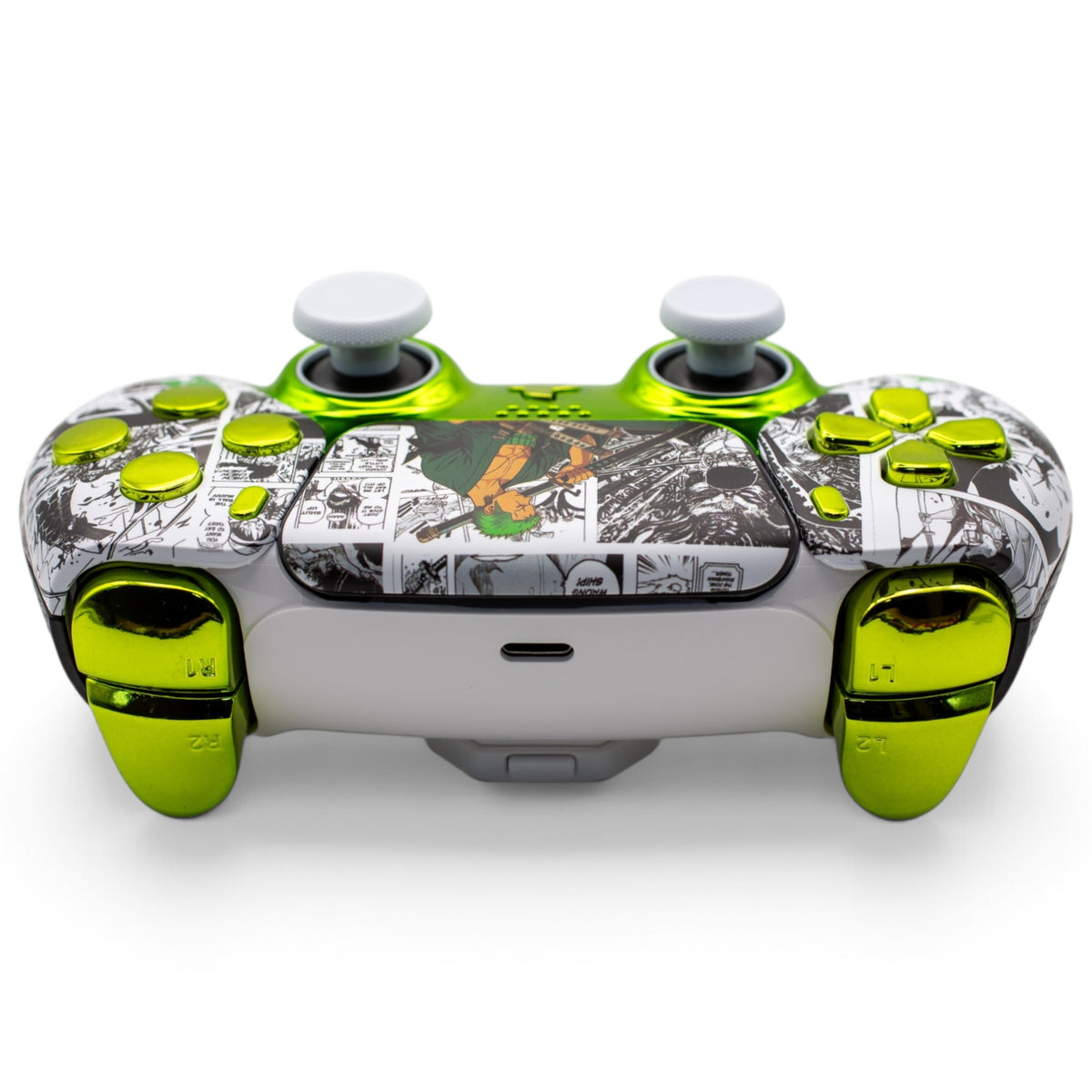 Zoro Max PS5 Pro Controller mit TMR-Sticks – Oberseite mit Schultertasten und Triggern