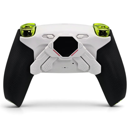 Zoro Max PS5 Pro Controller mit TMR-Sticks – Rückansicht mit vier Paddles und OLED-Display